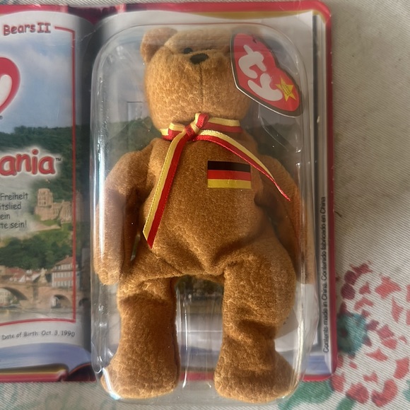 1999 Beanie Babies McDonalds Toy Sealed Germania The Bear - Picture 3 of 5